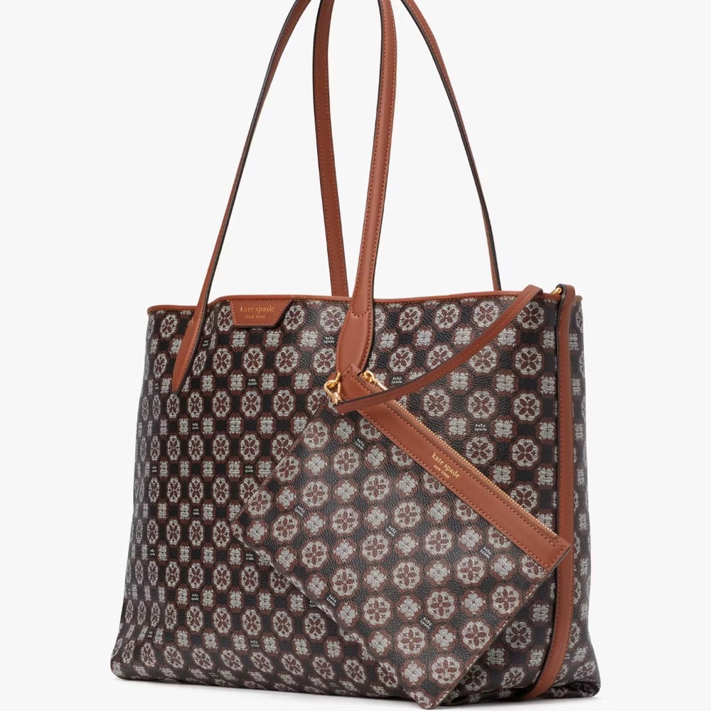 Kate Spade Flower Monogram Sutton Medium Tote